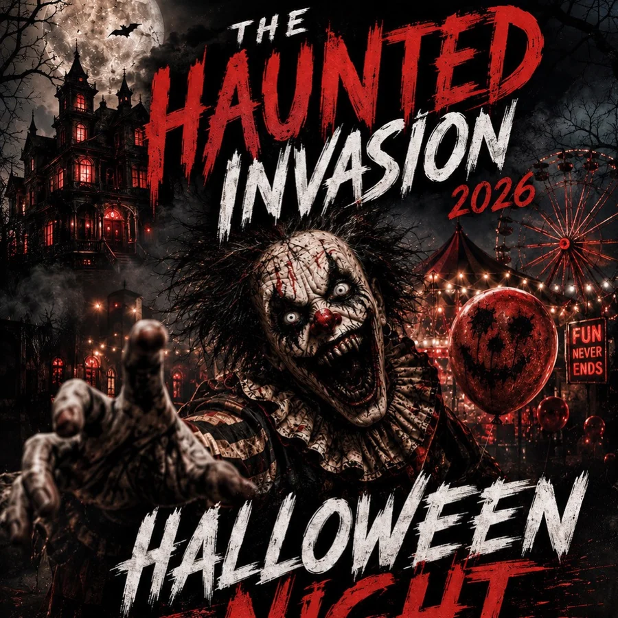 HAUNTED INVASION 2026 event flyer